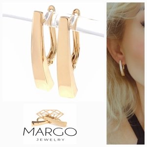 gold plated earrings with exclusive cubic zirconia