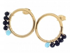 gold earrings made of stainless steel