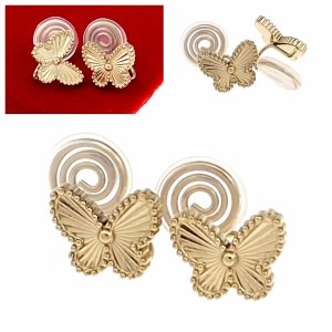 gold earrings made of stainless steel