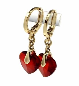 gold plated earrings with exclusive cubic zirconia