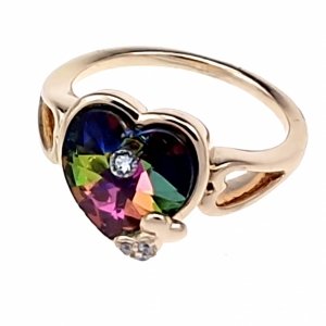 ring 18,30mm gold stainless steel