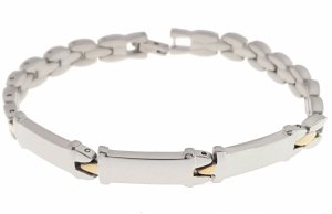 BRACELET GOLD CELEBRITY STAINLESS STEEL