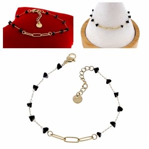 BRACELET GOLD CELEBRITY STAINLESS STEEL