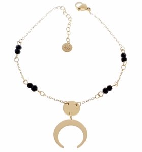BRACELET GOLD CELEBRITY STAINLESS STEEL