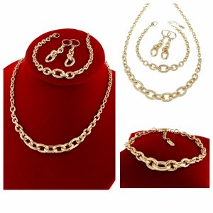 18k gold plated set pendant earrings xuping