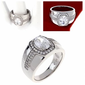 gold ring 18,60mm. gold-plated engagement xuping