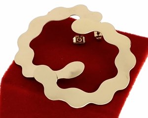 gold earrings made of stainless steel