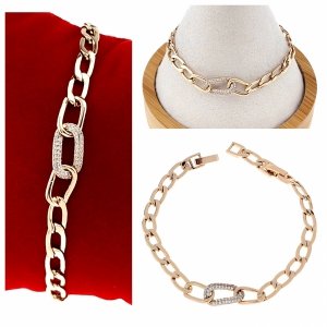 gold bracelet for a gold-plated leg