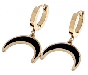 gold earrings made of stainless steel
