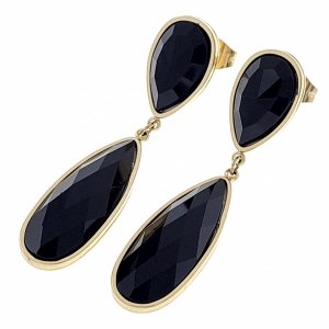 gold earrings made of stainless steel