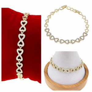 gold bracelet for a gold-plated leg