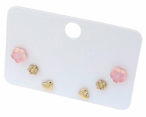 gold plated earrings with exclusive cubic zirconia