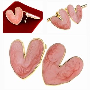 gold earrings made of stainless steel