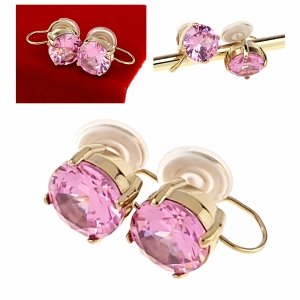 gold earrings made of stainless steel