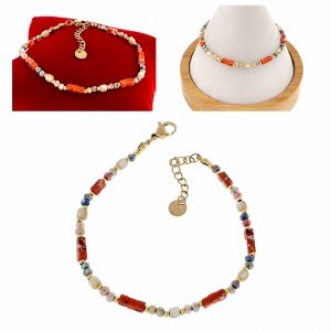 BRACELET GOLD CELEBRITY STAINLESS STEEL 
