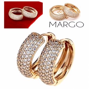 exclusive swarovski gold-plated earrings