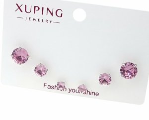 gold plated earrings with exclusive cubic zirconia