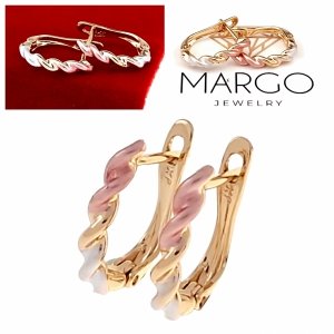 gold plated earrings with exclusive cubic zirconia
