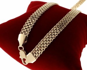 Gold Chain Celebrity Gold Plated Necklace 14K XUPING