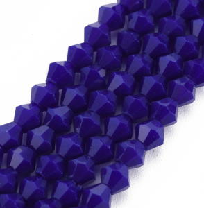 Glass beads faceted strands