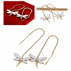 gold earrings made of stainless steel