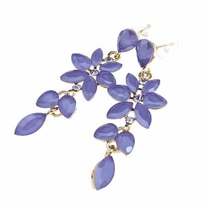 gold plated earrings with exclusive cubic zirconia