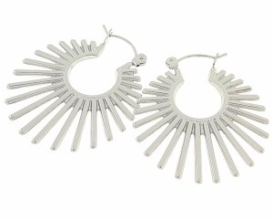gold earrings made of stainless steel