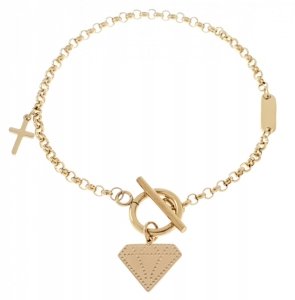BRACELET GOLD CELEBRITY STAINLESS STEEL