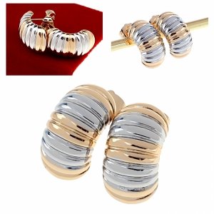 exclusive swarovski gold-plated earrings