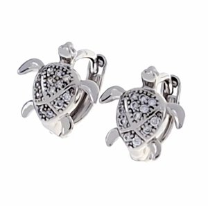 gold plated earrings with exclusive cubic zirconia