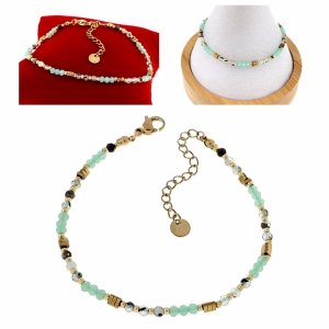 BRACELET GOLD CELEBRITY STAINLESS STEEL 