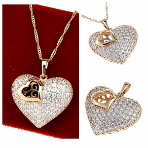 gold pendant 18k shiny xuping