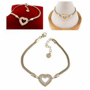 BRACELET GOLD CELEBRITY STAINLESS STEEL