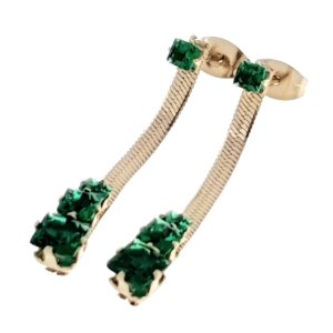 gold earrings made of stainless steel