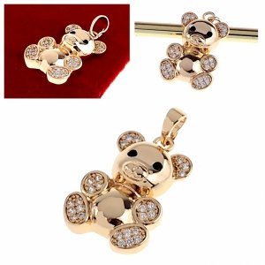 gold pendant 18k shiny xuping