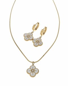 18k gold plated set pendant earrings xuping