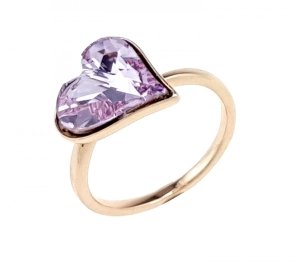 gold ring 17,00mm. gold-plated engagement xuping