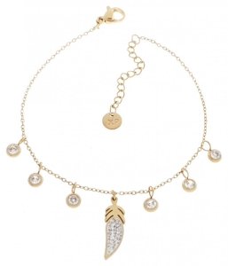 BRACELET GOLD CELEBRITY STAINLESS STEEL