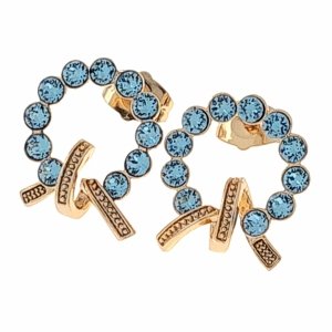 exclusive swarovski gold-plated earrings