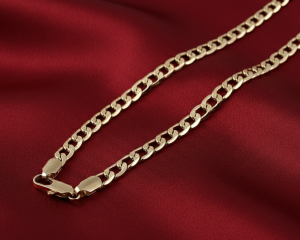 4816 Złoty łańcuszek celebrytka 60cm naszyjnik pozłacany 14K 