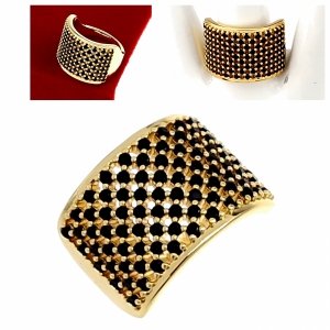 605d Pierścionek złoty zaręczynowy pozłacany 14k Viki Lady 