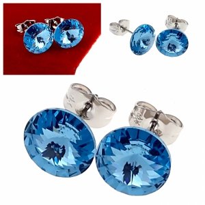 4701 Srebrne kolczyki pozłacane białym złotem Xuping wtyczki 