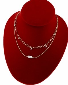 026m Złoty łańcuszek 40/44+5cm naszyjnik stal chirurgiczna nierdzewa 316L cyrkonie