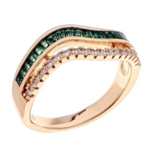 sz149 Pierścionek 19,00mm złoty zaręczynowy pozłacany 18k Xuping