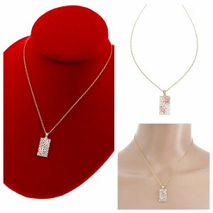 3342 Złoty łańcuszek naszyjnik 39+5 stal chirurgiczna 316L Viki lady