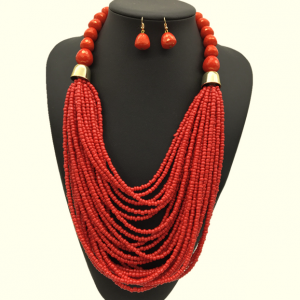 n52 komplet naszyjnik kolczyki w stylu boho retro lato 2026 