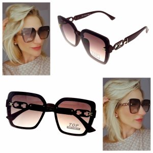 ok95 Damskie okulary przeciwsłoneczne muchy ozdobne UV400