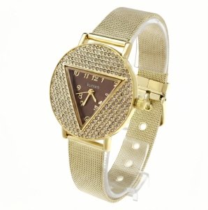 1833b Ekskluzywny damski złoty zegarek Kurren klasyk stal chirurgiczna 