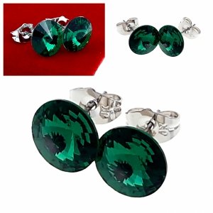 2399a Srebrne kolczyki pozłacane białym złotem Xuping wtyczki 