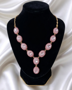 3732e Naszyjnik biżuteria królewska 46+5cm pozłacany 14k